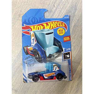 Hot Wheels Track-T #223/250 HW Race Team 2019 Diecast Car Blue #7